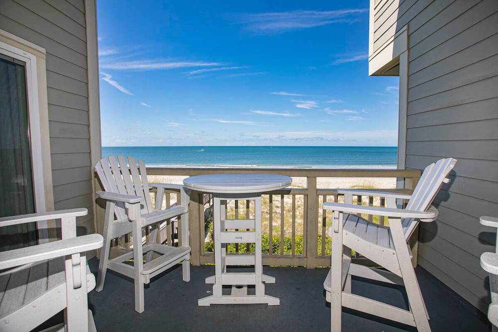 balcony over the ocean